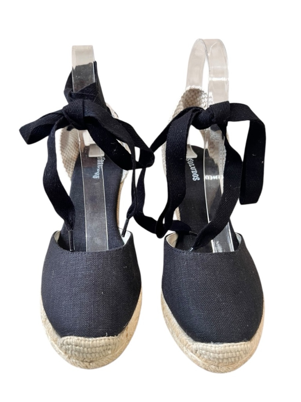 Soludos The Marseille Wedge Espadrille Black - Picture 3 of 9